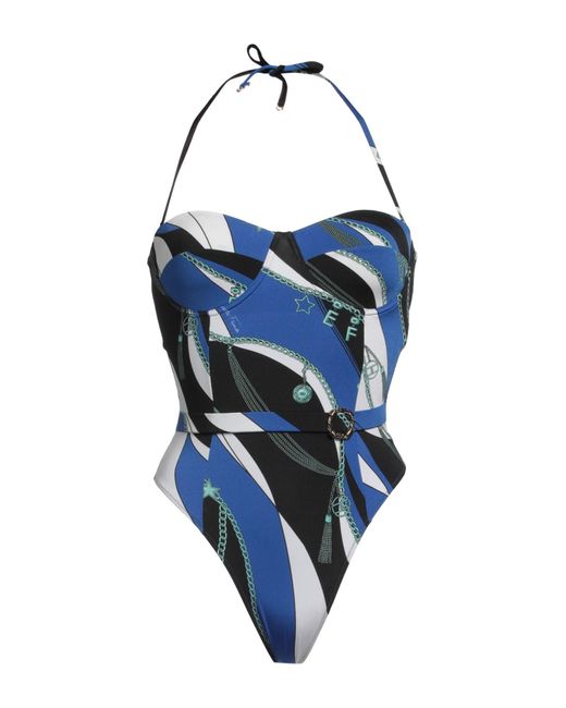 Elisabetta Franchi Blue One-piece Swimsuit