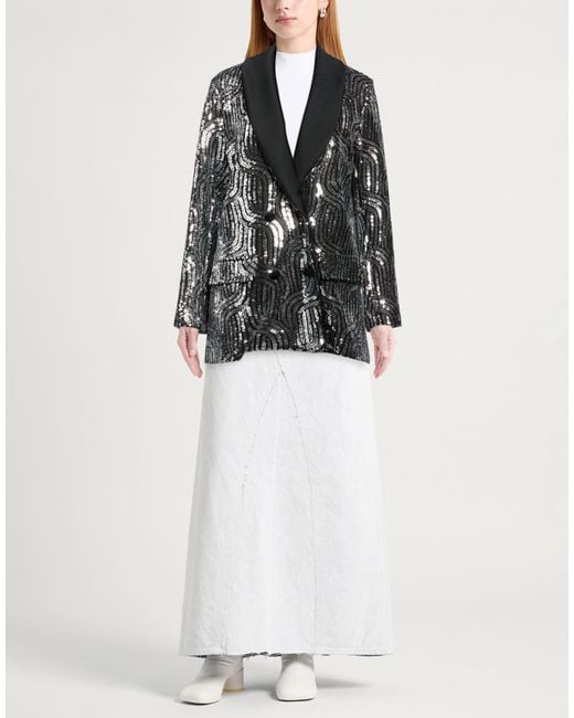 Motel Black Blazer Polyester