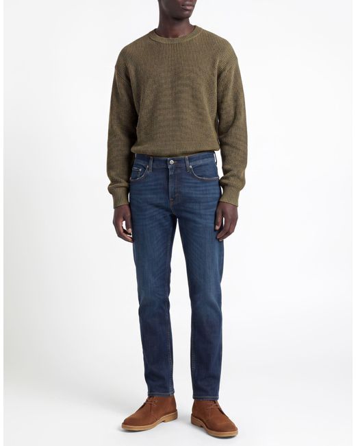 Department 5 Blue Jeans Cotton, Elastomultiester, Rubber for men