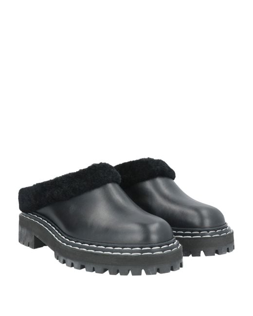 Proenza Schouler Black Mules & Clogs