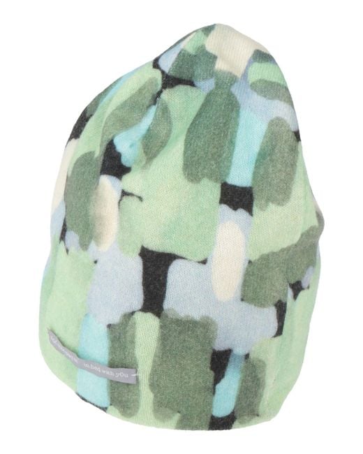 In bed with You Green Hat Cashmere