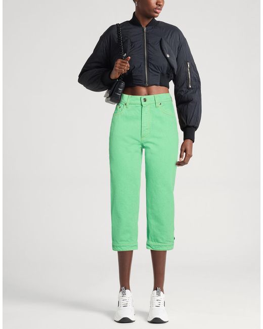 Versace Green Jeans Cotton