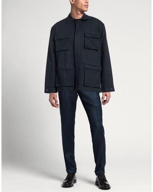 Crossley Blue Jacket Cotton for men
