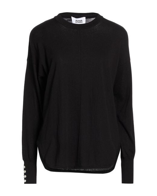 Pullover Alpha Studio de color Black