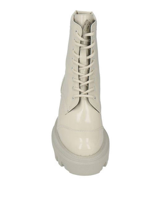 MSGM Natural Ankle Boots Leather