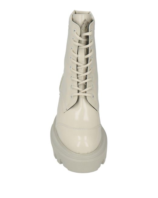 MSGM Natural Ankle Boots Leather