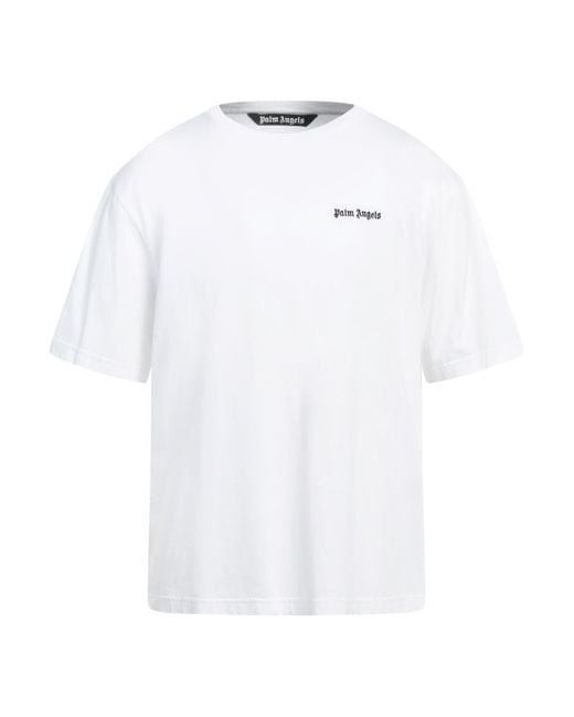 Palm Angels T Shirt Cotton Polyester in White for Men Lyst UK