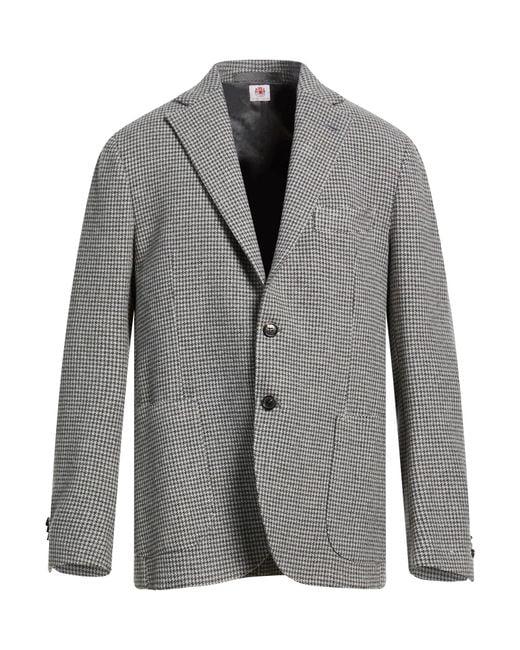 Luigi Borrelli Napoli Gray Blazer Virgin Wool, Cashmere for men