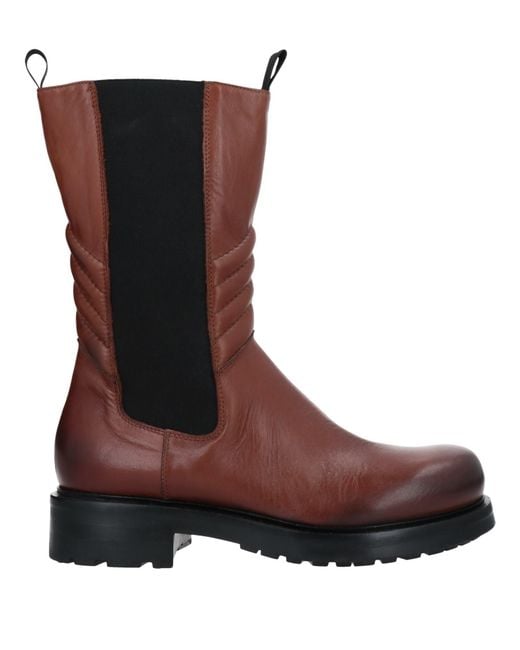 Elena Iachi Brown Ankle Boots