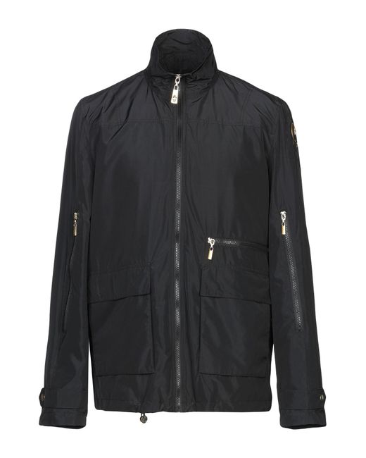 Class Roberto Cavalli Leather Jacket in Black for Men - Lyst