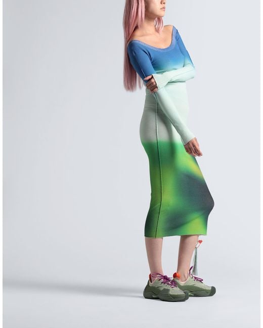 Off-White c/o Virgil Abloh Blue Midi Dress