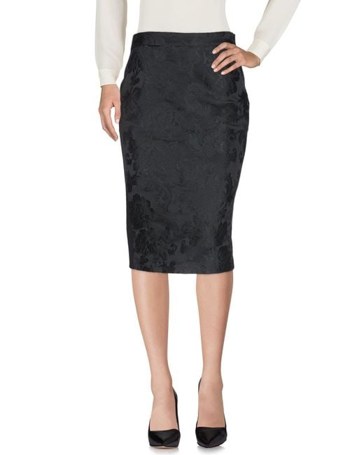 Liviana Conti Gray Midi Skirt