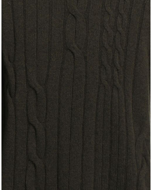 Daniele Fiesoli Black Military Sweater Merino Wool for men