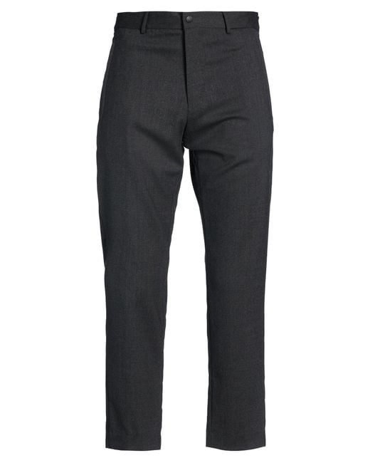 PT Torino Gray Pants Virgin Wool, Polyester, Elastane for men