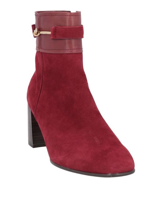 Albano Red Ankle Boots