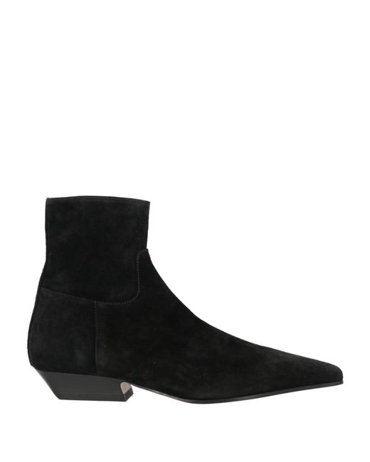 Khaite Black Ankle Boots