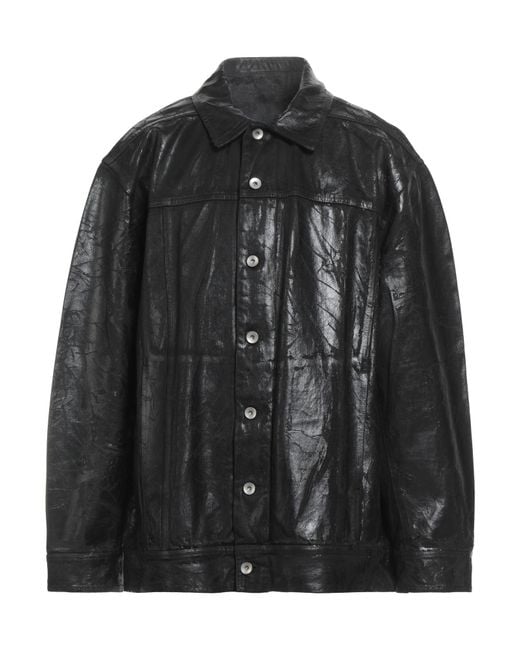 Rick Owens Black Denim Outerwear for men