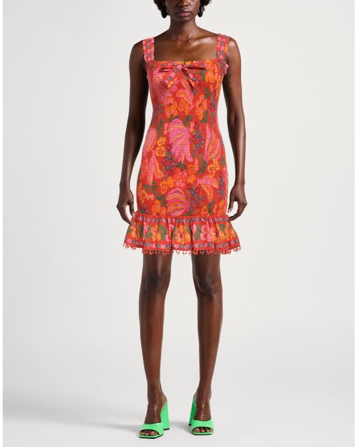 Vestito Corto di Farm Rio in Red