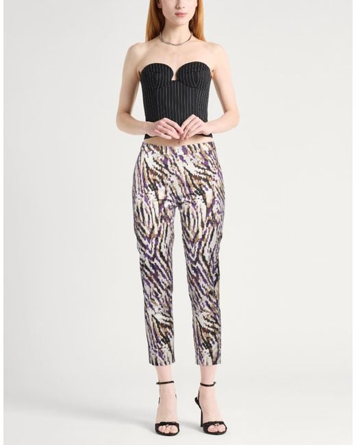 Caractere White Pants Cotton, Elastane