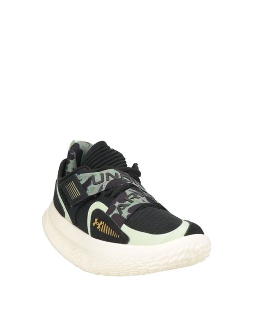 Under Armour Black Sneakers Textile Fibers, Leather for men