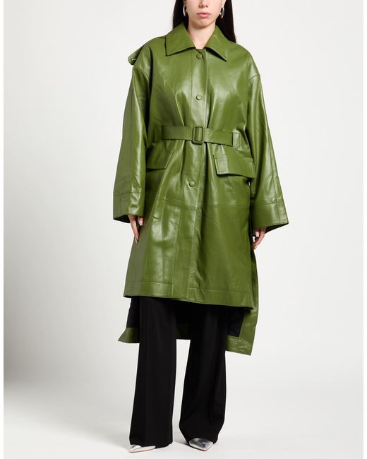Lanvin Green Coat Lambskin