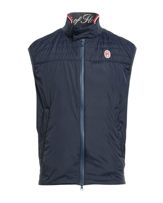 Conte Of Florence Blue Gilet for men