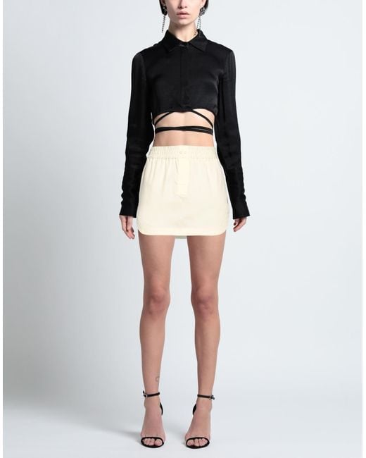 The Attico Natural Mini Skirt