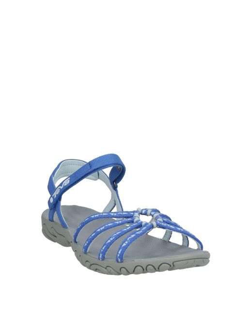 Teva Blue Sandals Textile Fibers