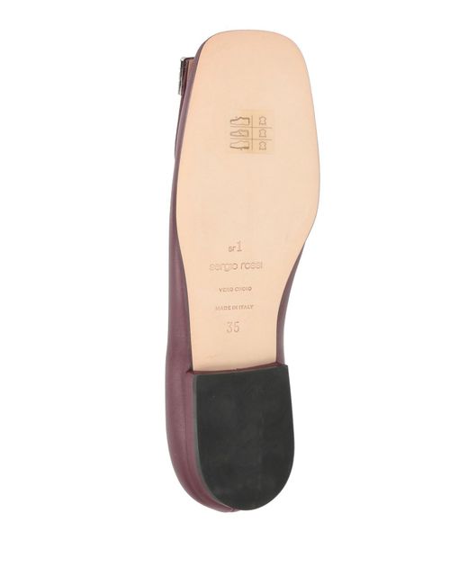 Sergio Rossi Purple Ballet Flats