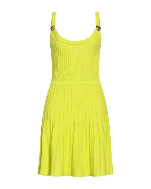 Moschino Yellow Mini Dresses