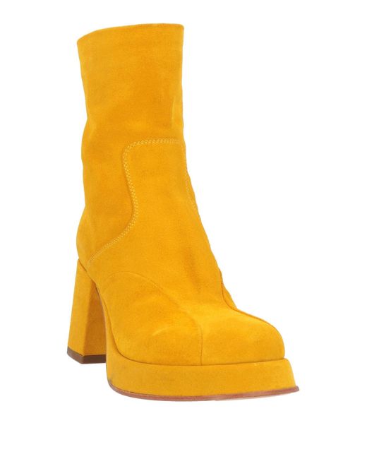 Lemarè Yellow Ankle Boots