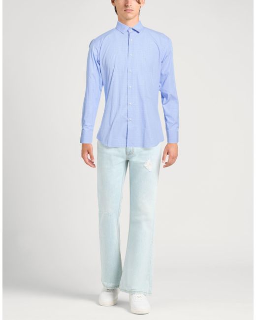 Ice Iceberg Blue Light Shirt Cotton for men