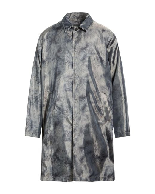 John Varvatos Gray Overcoat & Trench Coat for men