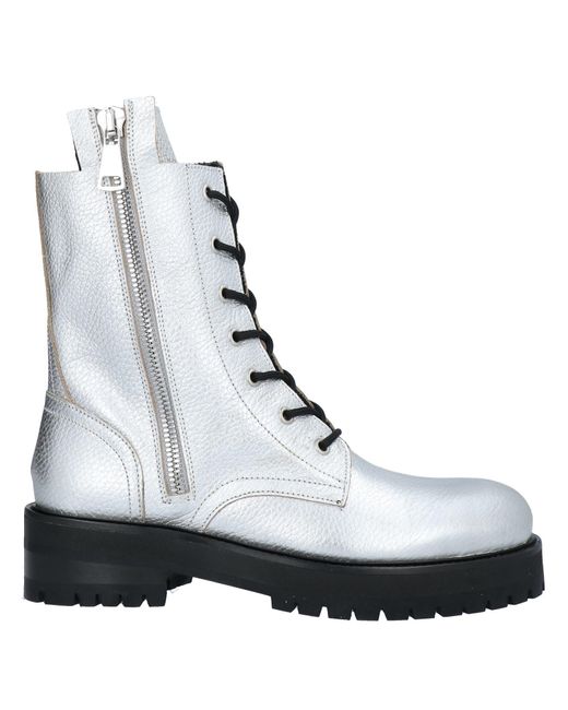 Dondup White Ankle Boots