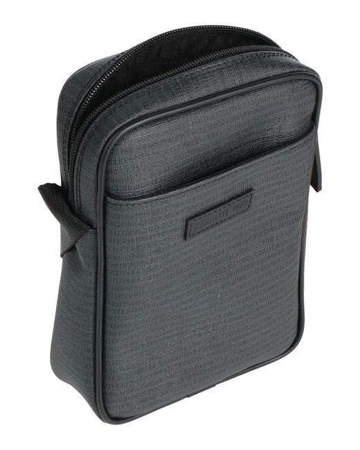 Cerruti 1881 Gray Cross-Body Bag Textile Fibers