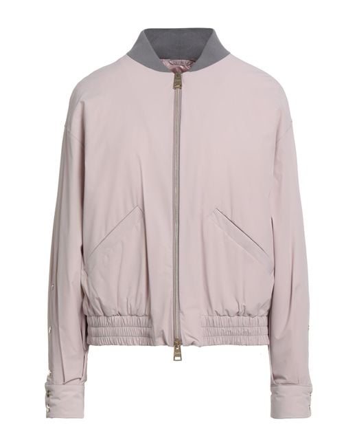 Herno Pink Lilac Jacket Polyamide, Elastane, Polyurethane