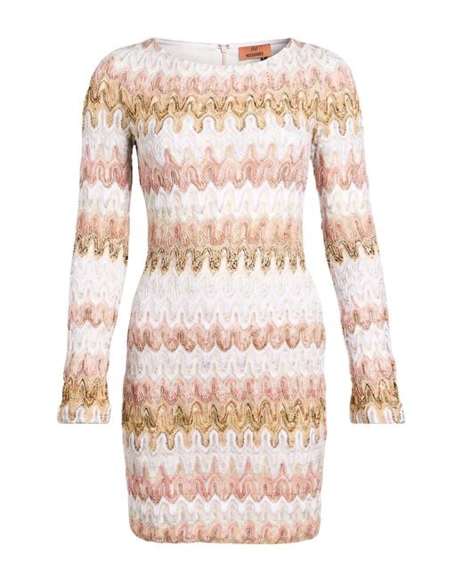 Missoni Natural Mini Dresses