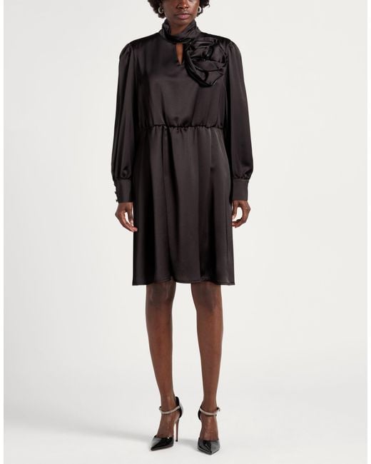 Fracomina Black Mini Dress Polyester