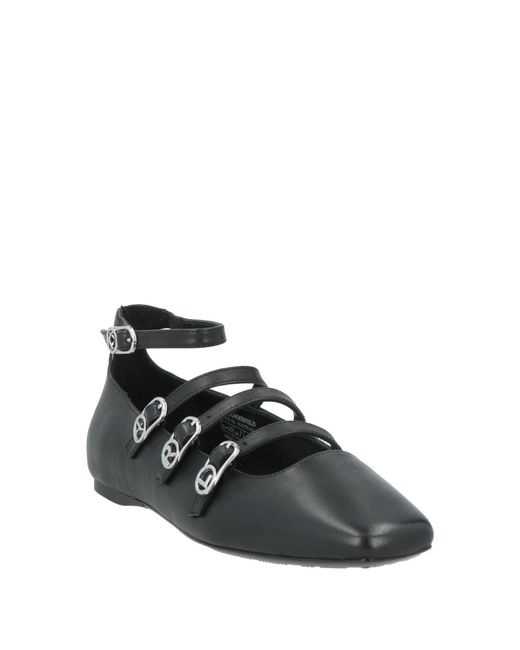Karl Lagerfeld Black Ballet Flats