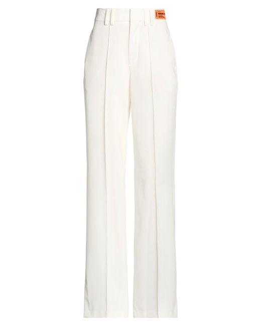 Heron Preston White Pants Polyester, Viscose, Elastane