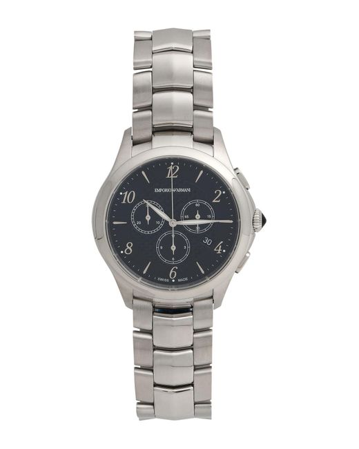 Emporio Armani Metallic Wrist Watch for men