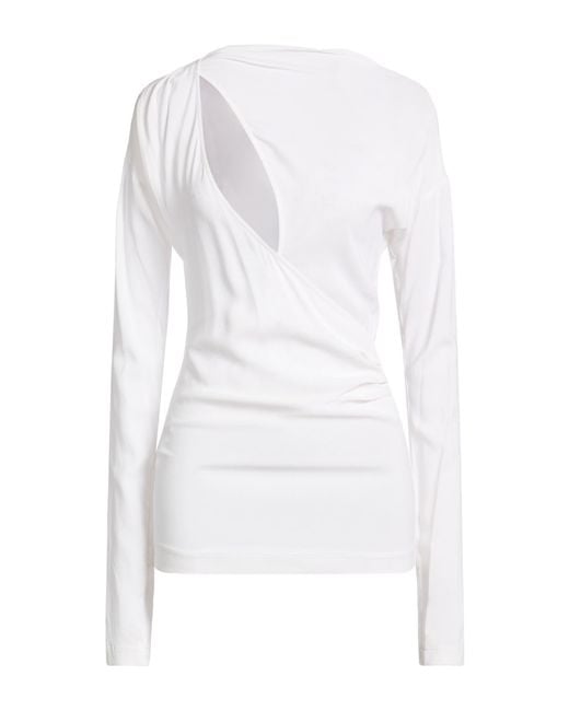 Pinko White Top Viscose, Elastane