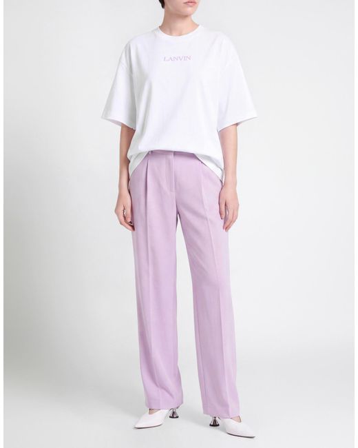 Lanvin White T-Shirt Cotton, Recycled Polyester