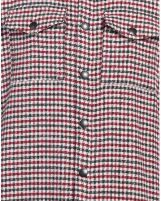 Destin Red Shirt Wool, Cashmere for men