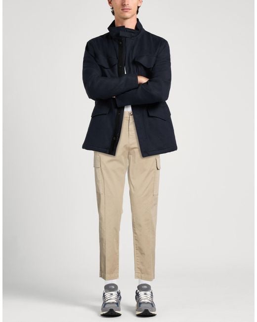 Michael Coal Natural Pants Cotton, Elastane for men