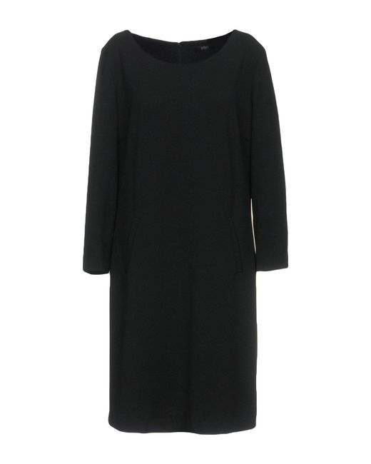 SEVENTY VENEZIA Black Mini Dress Polystyrene, Elastane