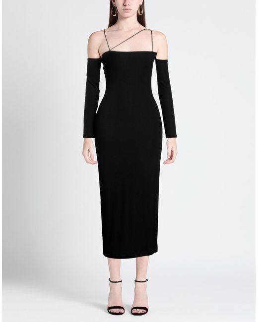 Robe midi Lama Jouni en coloris Black