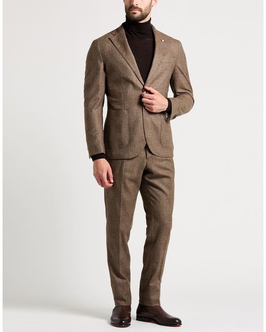 L.b.m. 1911 Natural Suit Virgin Wool, Polyamide, Elastane for men