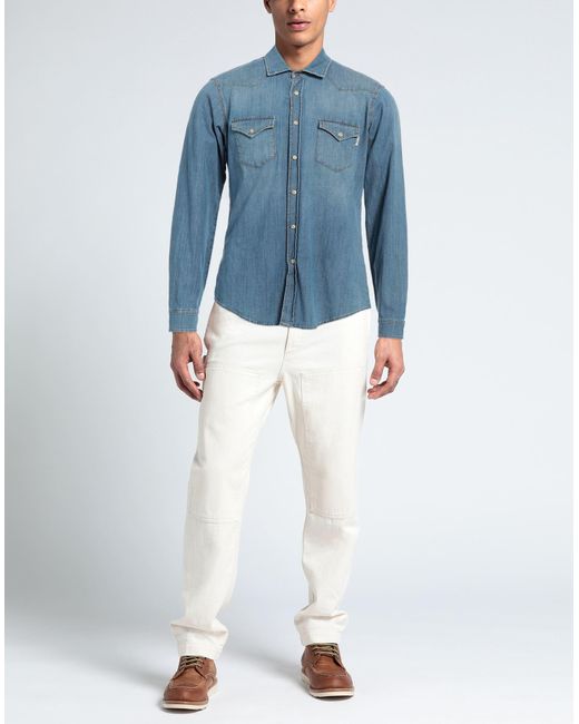 Camicia Jeans di Roy Rogers in Blue da Uomo