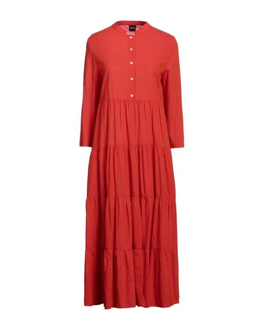 Aspesi Red Midi Dress